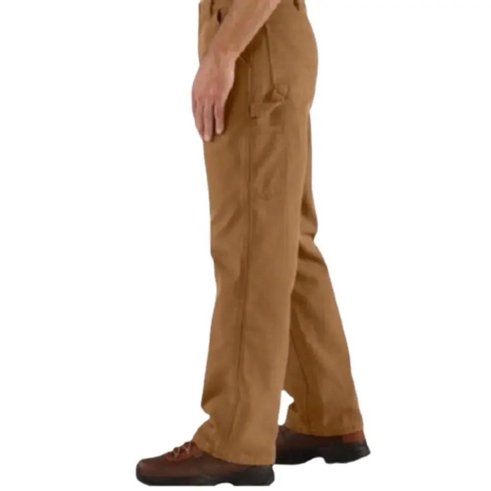 Carhartt B11 Washed Duck Work Dungaree Jeans Carpenter Style Brown Size 50 x 32 - Picture 7 of 8